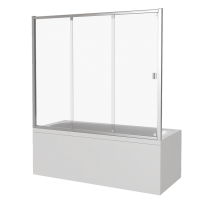 Шторка на ванну GoodDoor SCREEN WTW-150-G-CH 150x140 картинка