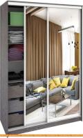Шкаф-купе Кортекс-мебель Сенатор ШК10 Классика зеркало (береза) картинка