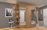 Шкаф-купе ЭлиГард Лагуна ШЛ-08.Л.2 (дуб натуральный) картинка