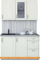 Кухня Интерлиния Мила Крафт 1.3Б (дуб снежный) картинка