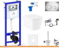 Унитаз Lavinia Boho Relfix Aveo Rimless 10 в 1 98010090 (хром пластик) картинка