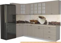 Кухня Интерлиния Мила Деко 1.2x3.0 (луна/травертин серый) картинка