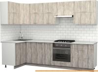 Кухня S-Company Клео крафт 1.2x2.9 левая (артвуд темный/артвуд светлый) картинка