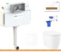 Унитаз Lavinia Boho Relfix Bell Pro 5 в 1 87551006 (белый/светлое дерево пластик) картинка