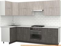 Кухня S-Company Клео крафт 1.2x2.8 левая (железный камень/бетонный камень) картинка