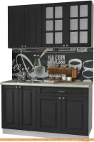 Кухня Интерлиния Мила Деко 1.4 А (пепел/опал светлый) картинка