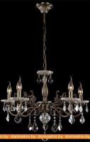 Подвесная люстра Евросвет 3281/5 античная бронза/прозрачный хрусталь картинка