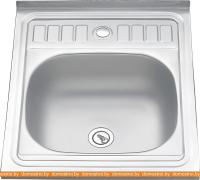 Кухонная мойка Melana MLN-5060 (полированная, глубина чаши 16 см., сталь 0.6 мм.) картинка