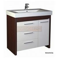 Тумба Aquanet Тиана 90У б/к c умывальником SHENXIN Венге картинка