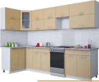 Кухня Интерлиния Мила Gloss 50-12x30 (капучино глянец) картинка