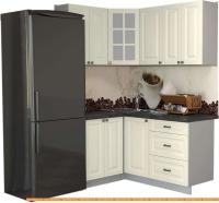 Кухня Интерлиния Мила Деко 1.2x1.6 (слоновая кость/кастилло темный) картинка