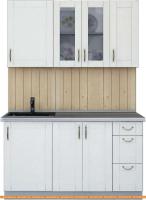 Кухня Интерлиния Мила Крафт 1.4Б (дуб полярный) картинка