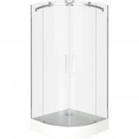 Душевой уголок GoodDoor Galaxy R-TD-100-C-CH 100x100 стекла прозрачные (без поддона) картинка
