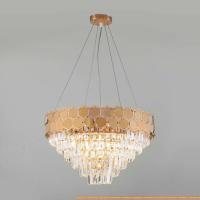 Подвесная люстра Евросвет 10113/8 (золото/прозрачный хрусталь) картинка