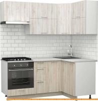 Кухня S-Company Клео крафт 1.2x1.9 правая (сосна лофт кремовая/сосна лофт белая) картинка