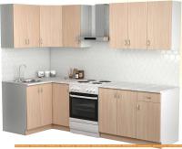 Кухня S-Company Клео лайт 1.2x2.1 левая (дуб молочный/дуб молочный) картинка