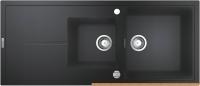 Кухонная мойка Grohe K400 80-C 116/50 1.5 31643AP0 (черный гранит) картинка