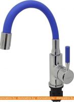 Смеситель Ledeme L1399-6 (хром/синий) картинка