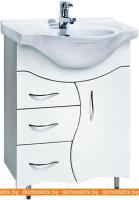 Тумба под умывальник Акваль Милана 65 Норд 65 (AM.65.02.00.R) картинка