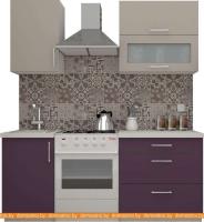 Кухня ВерсоМебель ВерсоЛайн 2-1.3 (кашемир/виола) картинка