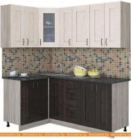 Кухня Интерлиния Мила Хольц 12x19 (дуб венге/дуб молочный) картинка