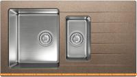 Кухонная мойка Tolero TTS-890К (темно-бежевый 823) картинка