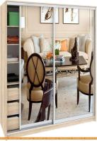 Шкаф-купе Кортекс-мебель Сенатор ШК11 Классика зеркало (дуб сонома) картинка