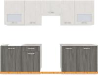 Кухня ВерсоМебель Эко-6 2.7 (север. дерево светлое/север. дерево темное) картинка