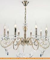Подвесная люстра Евросвет 10104/8 (Античная бронза-Прозрачный хрусталь) картинка