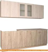 Кухня Интерлиния Мила 23 (дуб белый/дуб серый) картинка