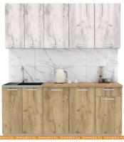 Кухня Интерлиния Мила Лайт 1.8-60 (дуб белый-дуб золотой-дуб бунратти) картинка