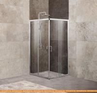 Душевой уголок BelBagno UNIQUE-A-2-75/90-C-Cr (прозрачное стекло) картинка