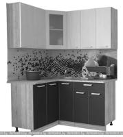 Кухня Интерлиния Мила 12x15 (вудлайн кремовый-бетон-бискайская сосна) картинка