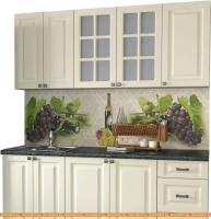 Кухня Интерлиния Мила Деко 1.8А (слоновая кость/кастилло темный) картинка