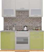 Кухня ВерсоМебель ЭкоЛайт-6 1.8 (белый/лайм) картинка