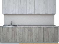 Кухня Интерлиния Мила Лайт 2.7 (дуб белый/дуб серый) картинка