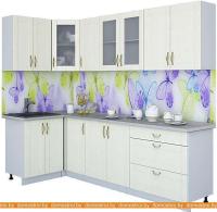 Кухня Интерлиния Мила Крафт 1.2x2.6 (дуб снежный) картинка