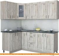 Кухня Интерлиния Мила Хольц 12x21 (дуб серый) картинка