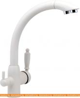 Смеситель ZorG Serenad (белый камень) картинка