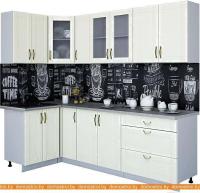 Кухня Интерлиния Мила Крафт 1.2x2.5 (дуб снежный) картинка