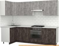Кухня S-Company Клео крафт 1.2x2.7 левая (ателье темное/ателье светлое) картинка