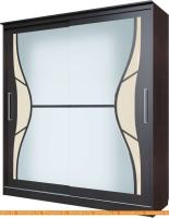 Шкаф-купе SV-Мебель №16 2 м с наклееными стеклами (ясень шимо темный/венге) картинка