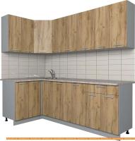 Кухня Интерлиния Мила Лайт 1.2x2.3 (дуб золотой) картинка