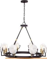 Подвесная люстра Citilux Тесла CL445181 (венге/золото) картинка