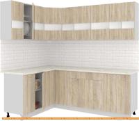 Кухня Кортекс-мебель Корнелия Экстра 1.5x2.2м (дуб сонома/мадрид) картинка