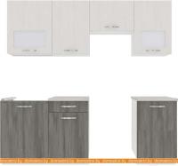 Кухня ВерсоМебель Эко-6 2.2 (север. дерево светлое/север. дерево темное) картинка