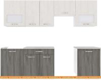 Кухня ВерсоМебель Эко-5 2.5 (северное дерево светлое/северное дерево темное) картинка