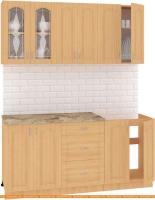 Кухня Кортекс-мебель Корнелия Ретро 1.7м (ольха/марсель) картинка