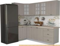 Кухня Интерлиния Мила Деко 1.2x2.4 (луна/травертин серый) картинка