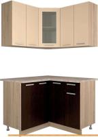 Кухня Интерлиния Мила 12x12 (ваниль/дуб венге) картинка